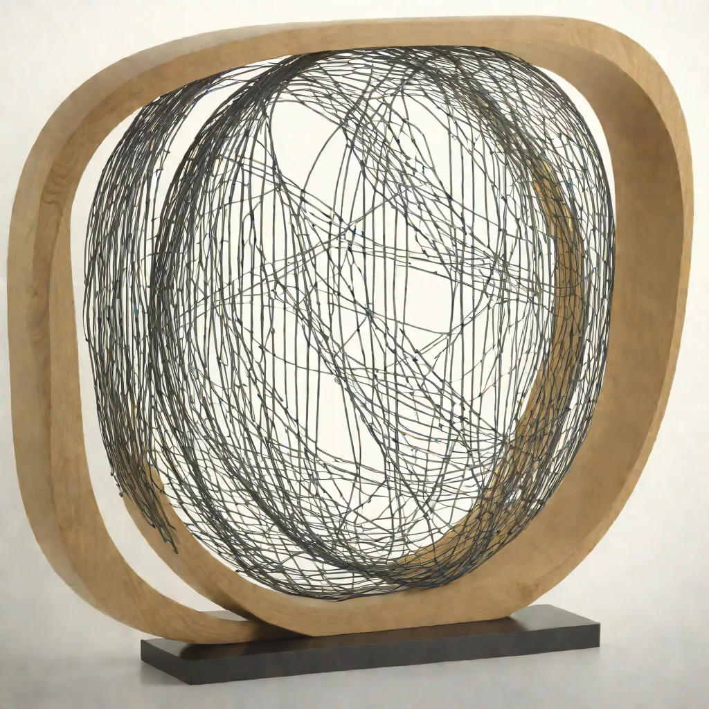 Oval Form with Strings