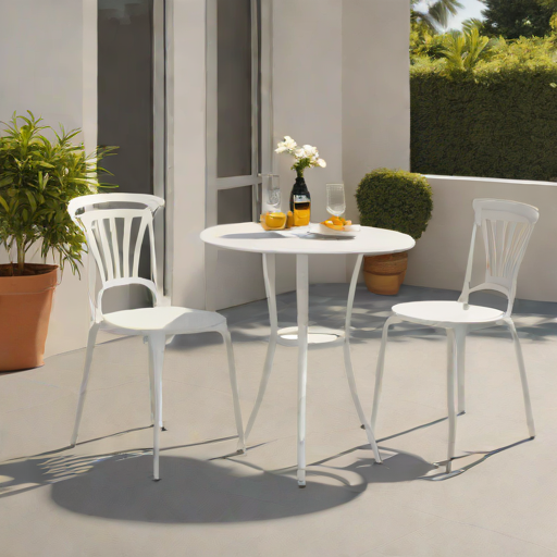 Powder-Coated Aluminum Bistro Set