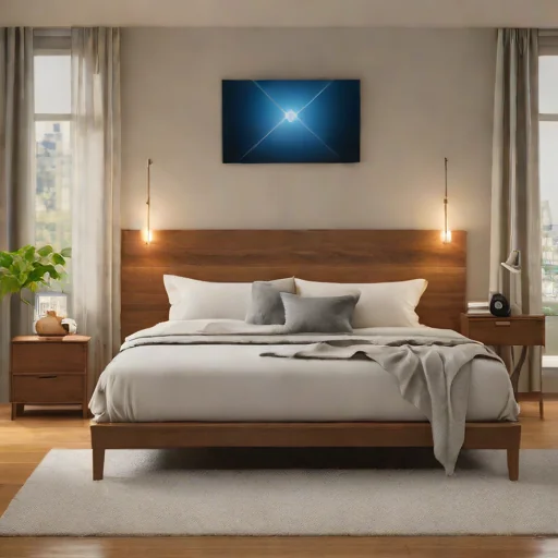 Platform Bed with Integrated Charging Ports