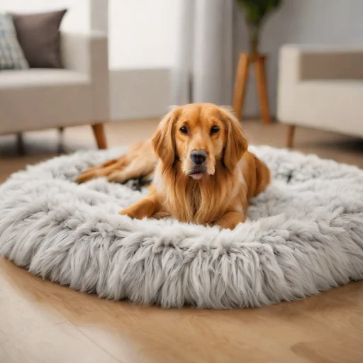 Paw.com PupRug Faux Fur Orthopedic Dog Bed