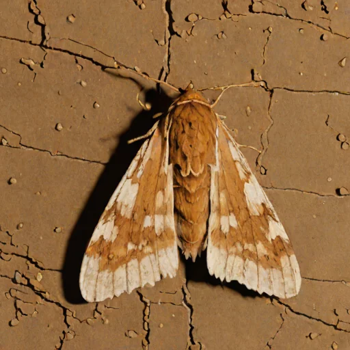 Pebble prominent moth