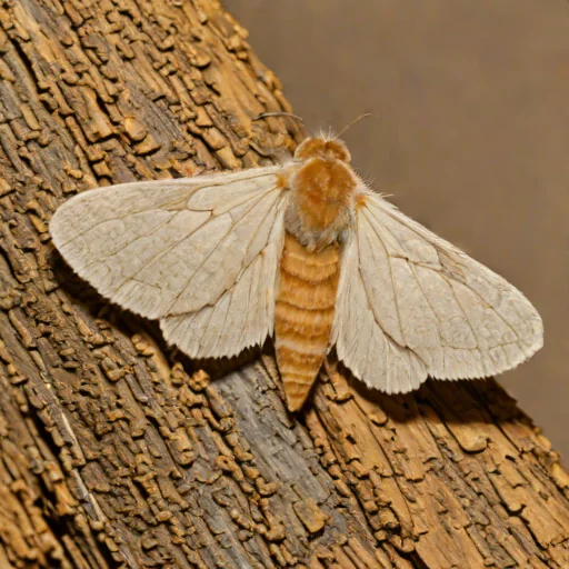 Pale prominent moth