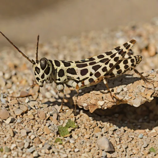 Panther-spotted Grasshopper (Poecilotettix pantherinus)
