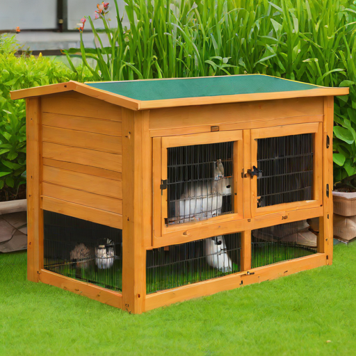 Prevue Hobbies Wooden Rabbit Hutch