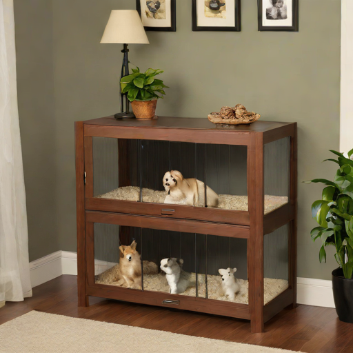 PetFusion Deluxe Wooden Hutch