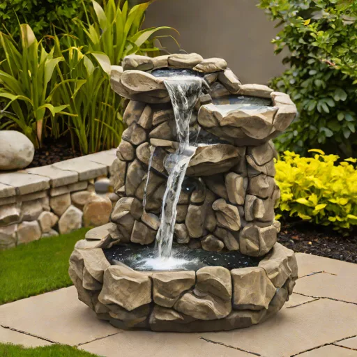 Pure Garden 50-LG1010 Rock Falls Fountain