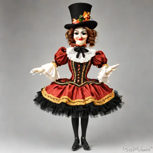 Pelham Puppets Can-Can Dancer