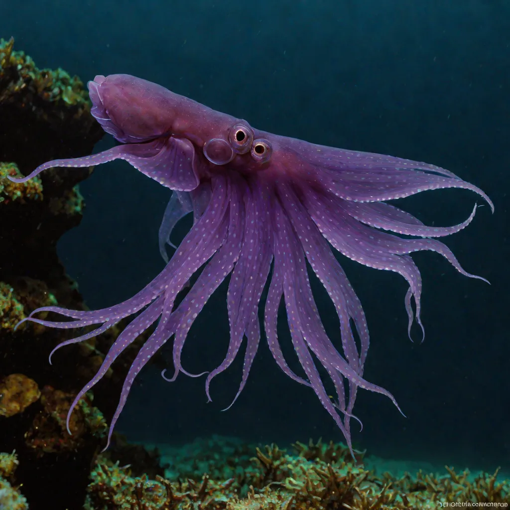 Purple-back Flying Squid (Sthenoteuthis pteropus)
