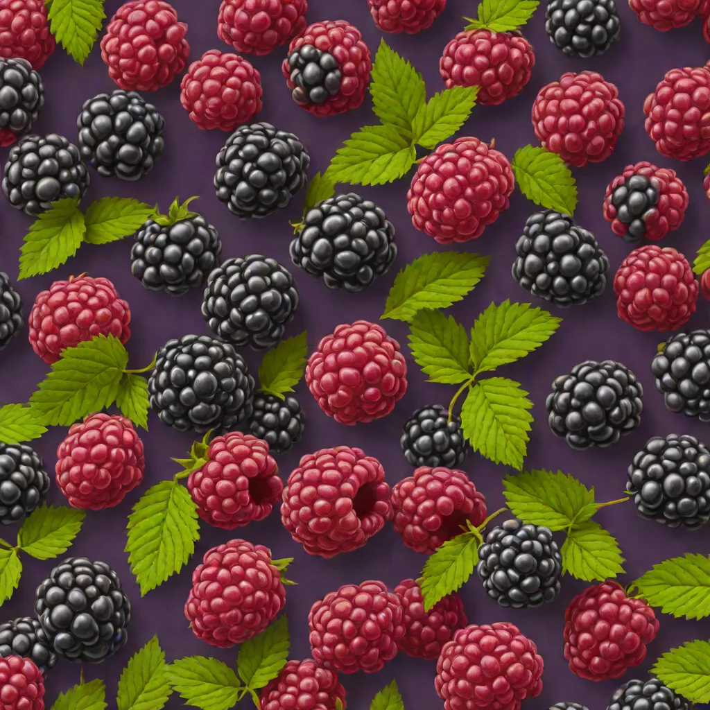 Purple Raspberry (Rubus × neglectus)