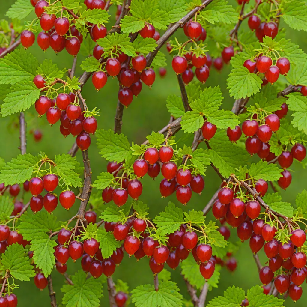 Poorman Gooseberry (Ribes uva-crispa cultivar)