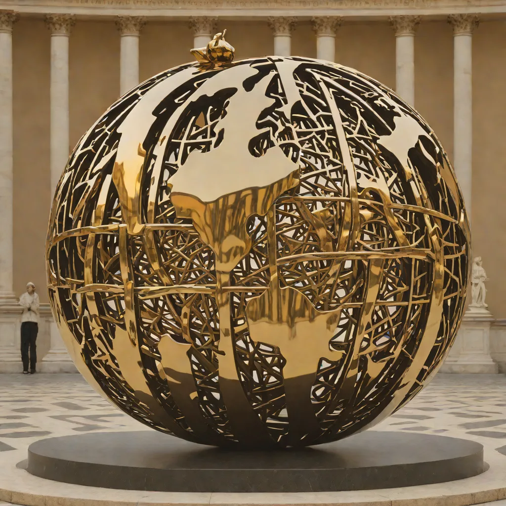 Pomodoro Sphere Within Sphere