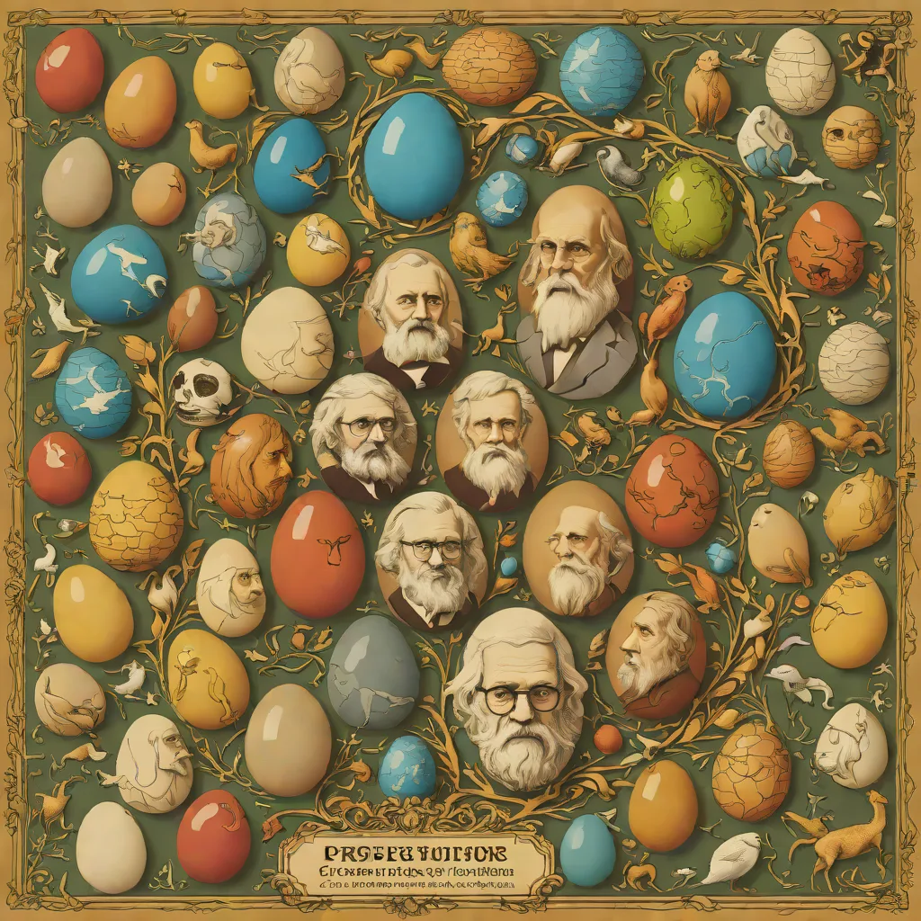Professor Puzzle Great Minds Darwin's Egg of Evolution
