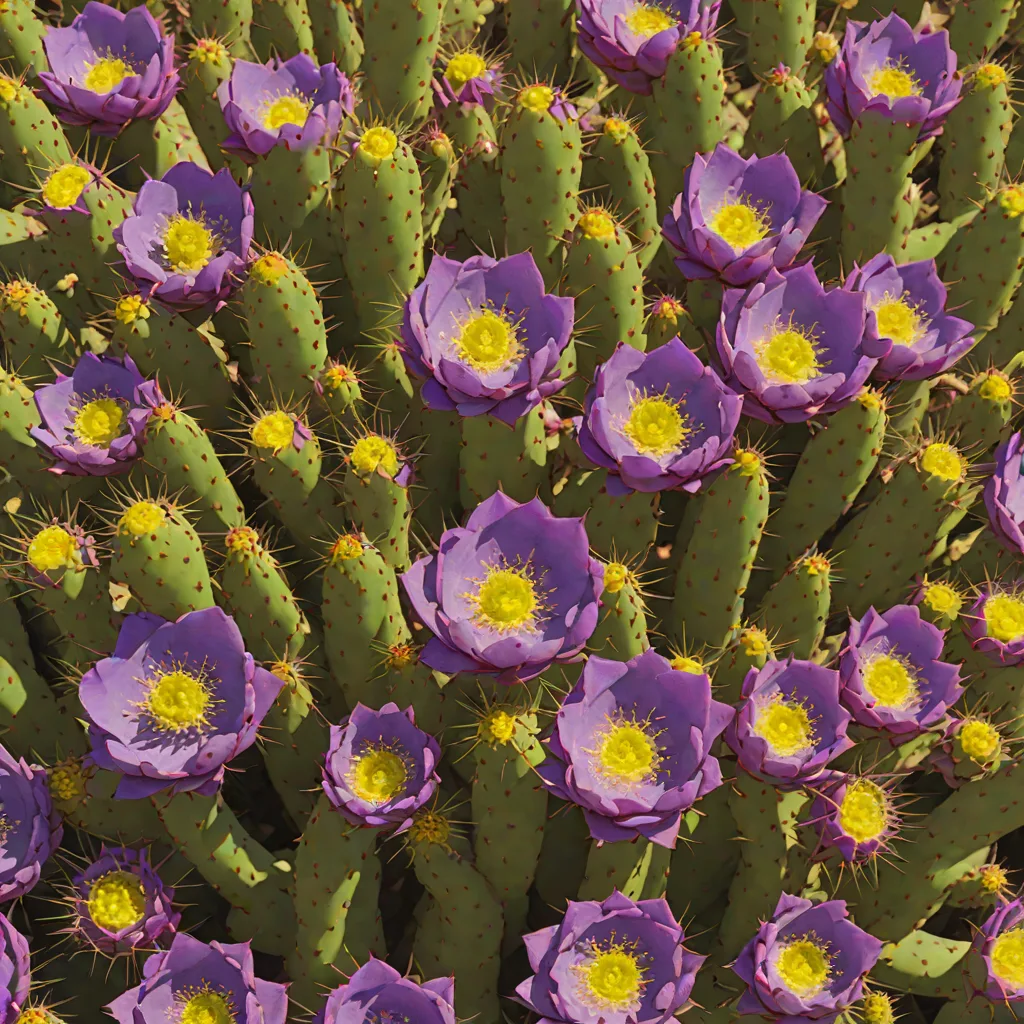 Purple Prickly Pear (Opuntia macrocentra)