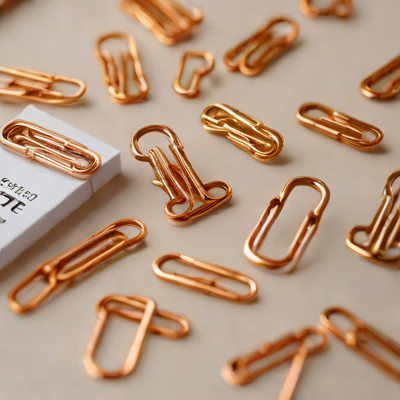 Paperclip Treasures - Rose Gold Paper Clips