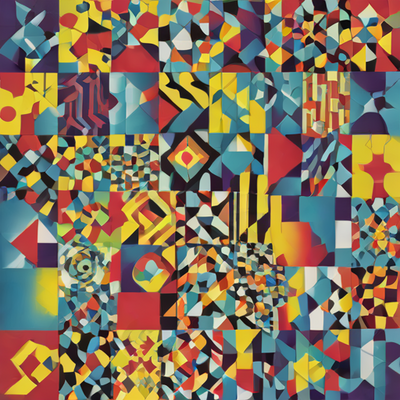 Puzzle Warehouse 500 Piece 'Abstract Geometric' Puzzle