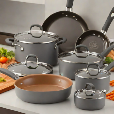 Rachael Ray Nonstick Cookware Set (10-Piece)