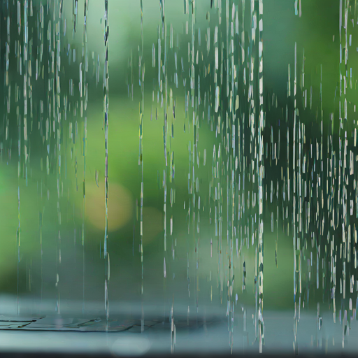 Rain on Glass (Abstract)
