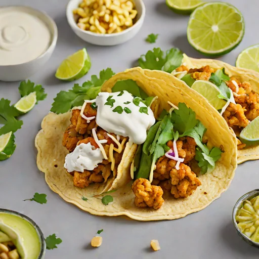 Roasted Cauliflower Tacos with Lime Crema