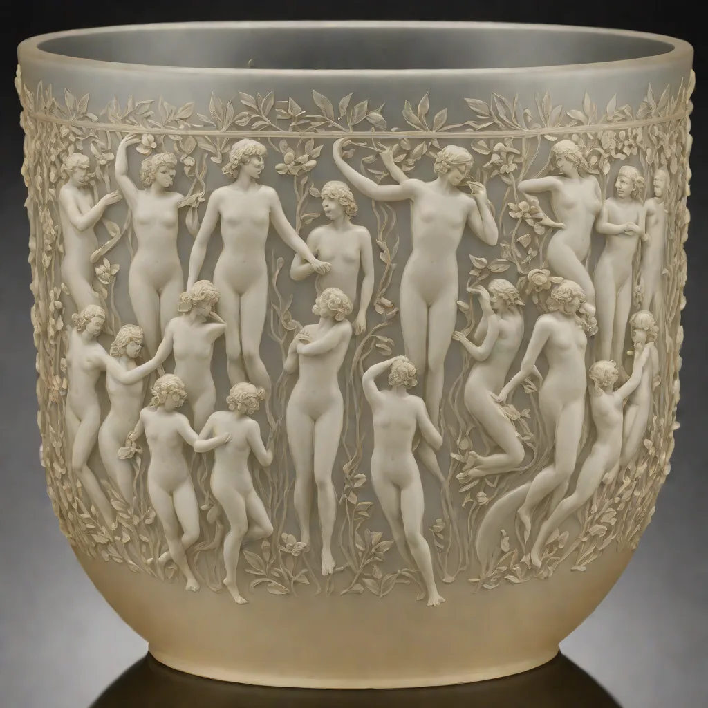 René Lalique Bacchantes Vase