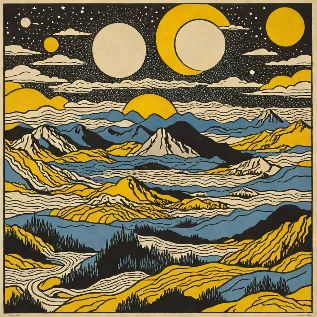 Roy Lichtenstein - Moonscape (1965)