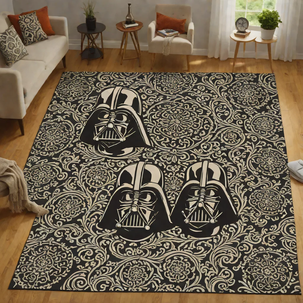 Ruggable Star Wars Dark Side Damask Rug