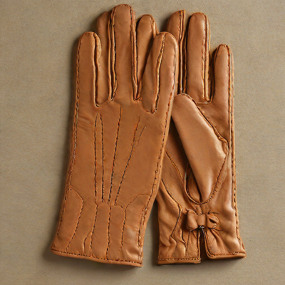 Reiss Leather Gloves - Brushed