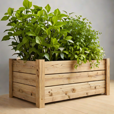 Rustic Wooden Planter Box