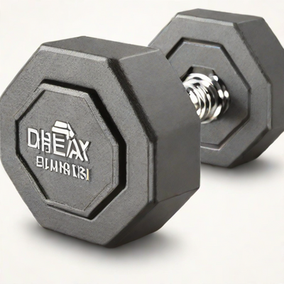 Rubber Encased Hex Dumbbell - Champion