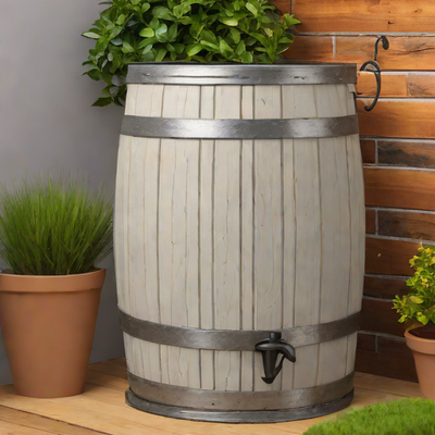 Rustic Rain Barrel 50 Gallon