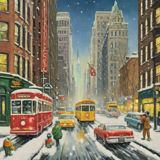 Ravensburger 1000 Piece 'Winter in New York' Puzzle