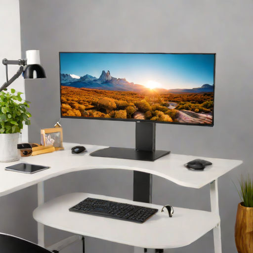 Standing Desk Converter with Monitor Mount