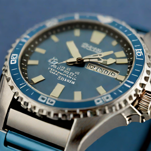 Seiko Solar Blue Bezel Dive Watch