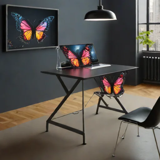 Space Solutions Butterfly Folding Table