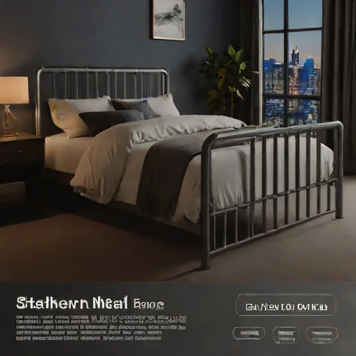 SteelHaven Metal Bed Frame - Queen