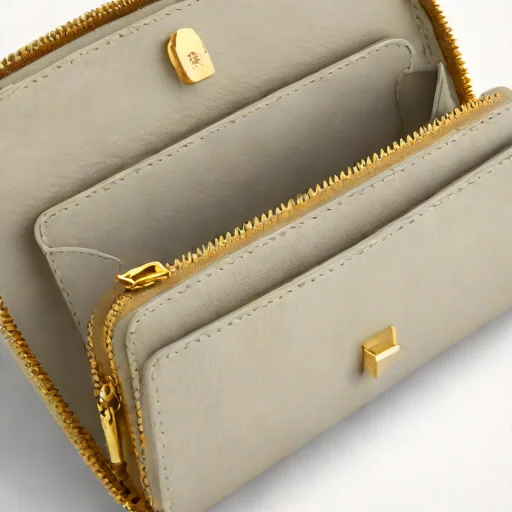 Smythson Panama Zip Around Purse