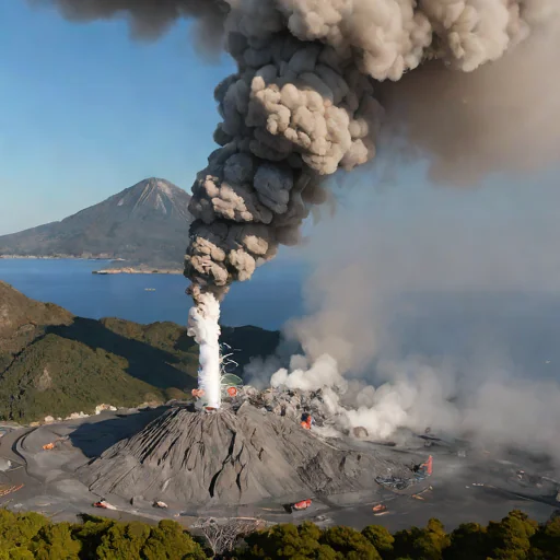 Sakurajima fumaroles