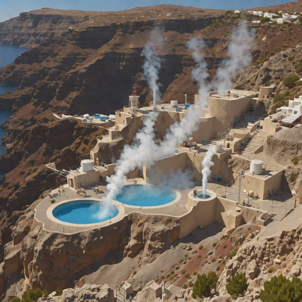 Santorini fumaroles