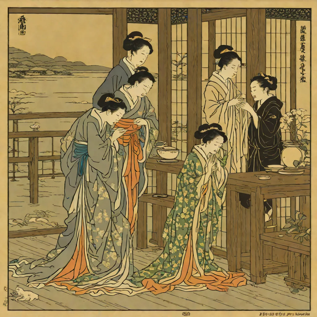 Suzuki Harunobu, Evening Bell at the Clock