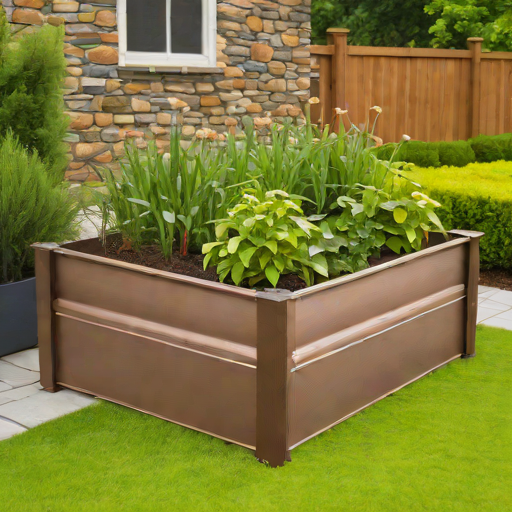 Sinkology Copper Raised Garden Bed