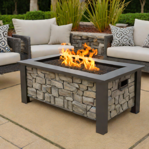 Sunnydaze Designs Rectangular Fire Pit