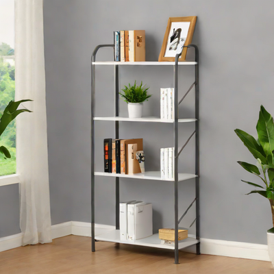 Songmics 3-Tier Bookshelf, Metal Frame