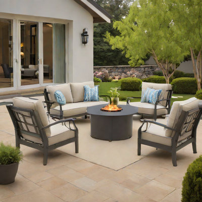 SunVilla Aspen 7-Piece Patio Conversation Set