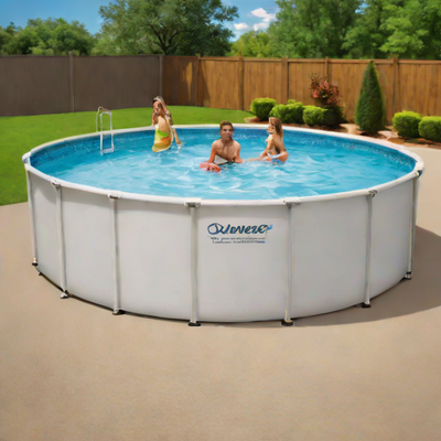 Summer Waves 24ft Round Above Ground Pool Set