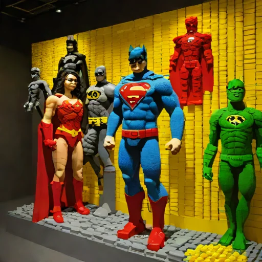 The Art of the Brick: DC Super Heroes by Nathan Sawaya