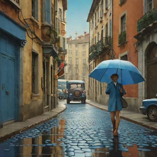 The Blue Umbrella