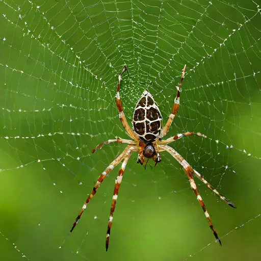 Tent Cobweb Spider (Theridiosoma gemmosum)