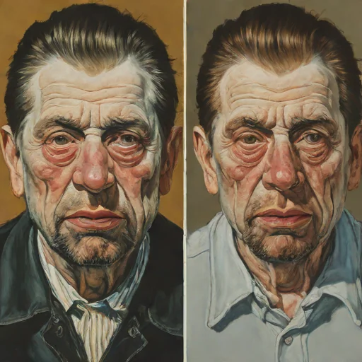 Two Studies for a Self-Portrait