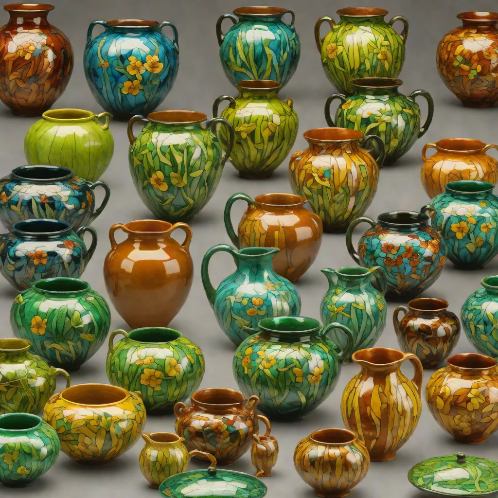 Tiffany Studios Favrile Pottery