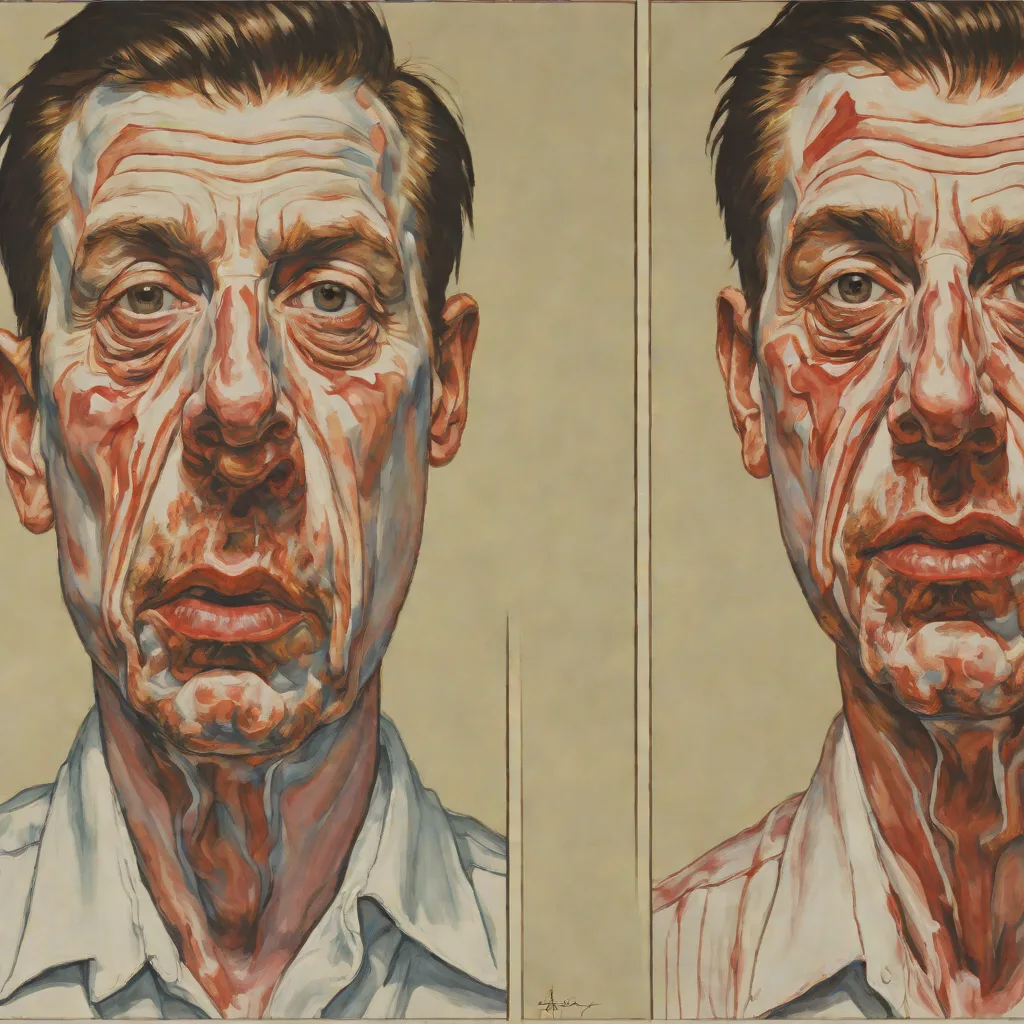 Two Studies for Self-Portrait (Bacon, 1977)