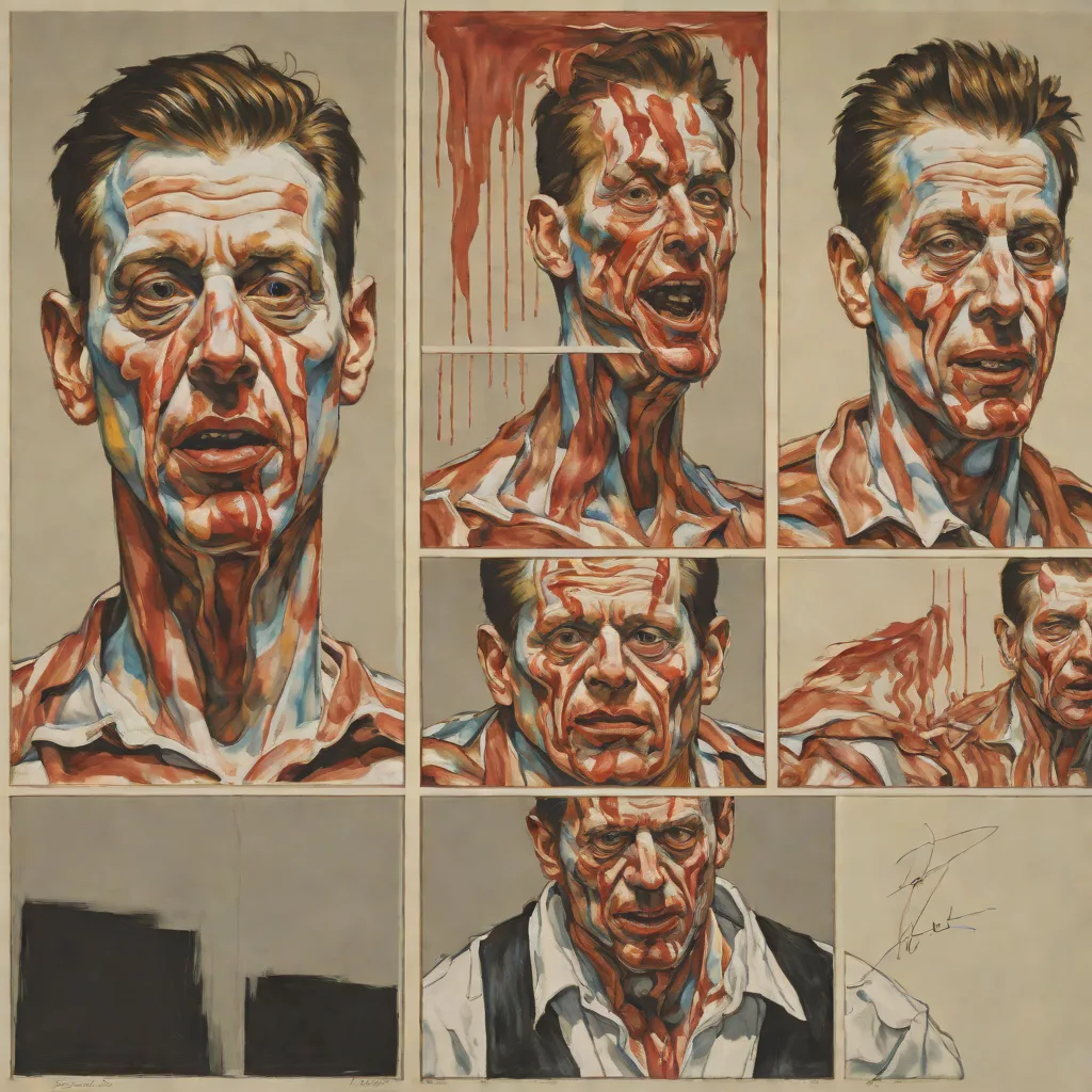 Two Studies for a Self-Portrait (Bacon, 1986)